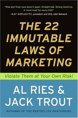 Cover Image for The 22 Immutable Laws of Marketing by Al Ries