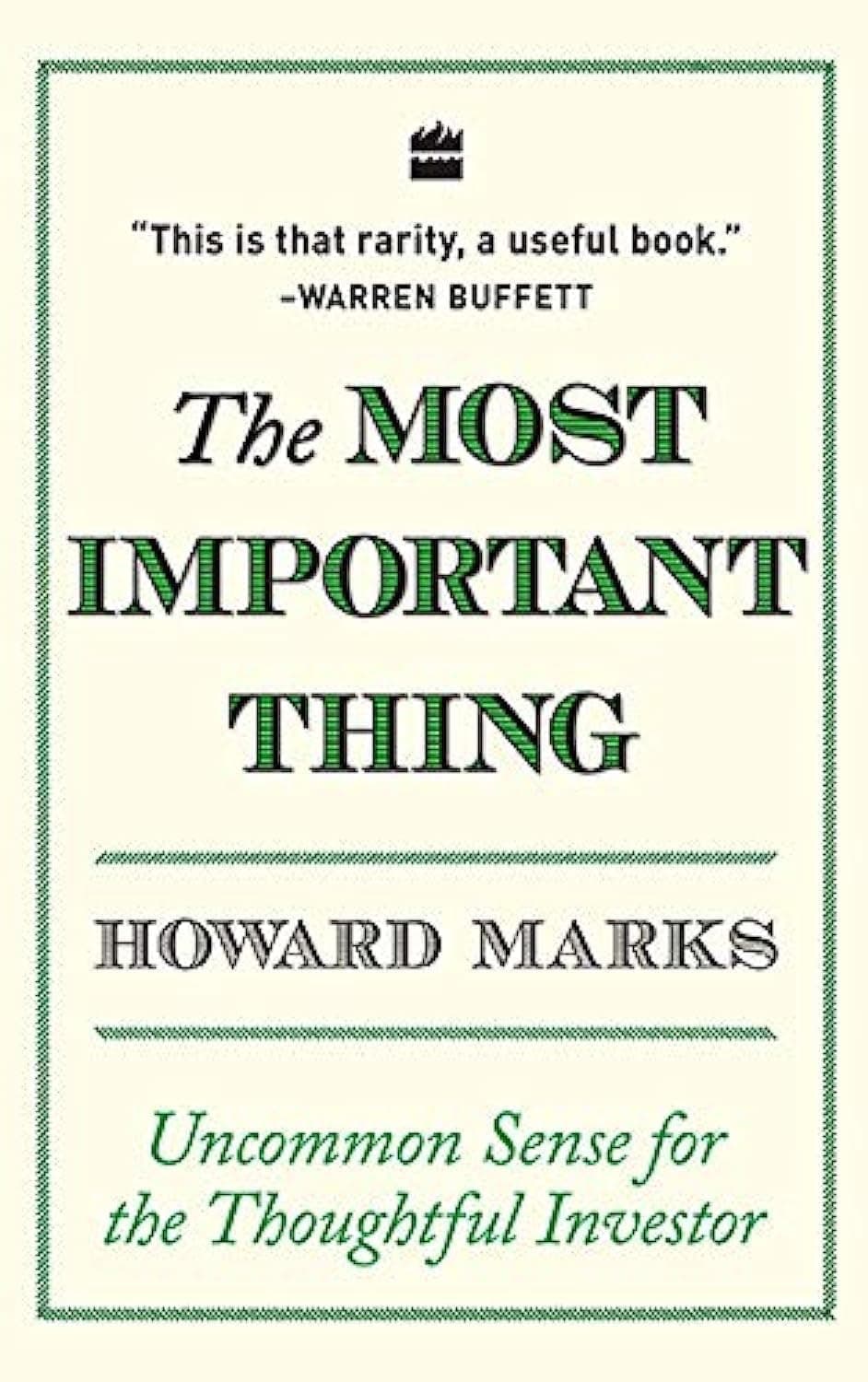 Cover Image for The Most Important Thing